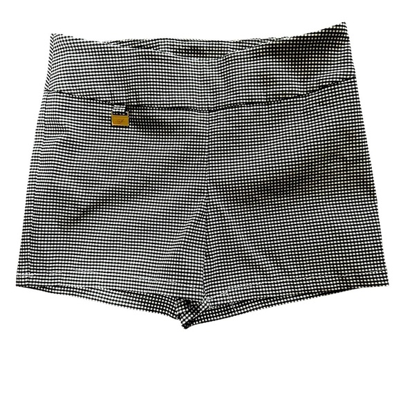 LISETTE Pants - Lisette L checkered black/white stretch shorts, spring, size 8, gently worn,